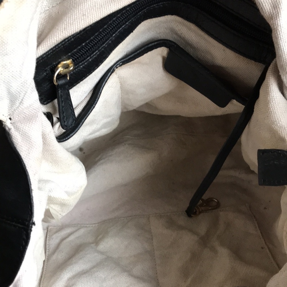 Michael Kors tote extra large Black leather gorgeous 2 top handle bag zip close - Picture 12 of 16